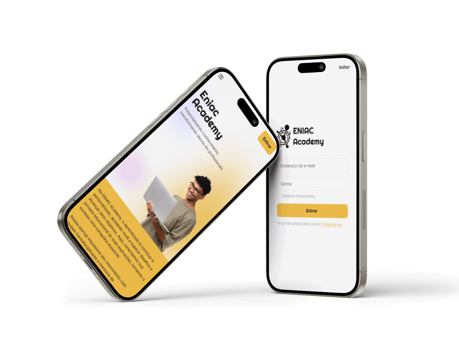 Website in mobile device example